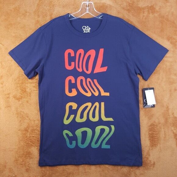 Chaser Other - CHASER Mens Shirt Medium Blue Pullover Crew Graphic COOL Tee